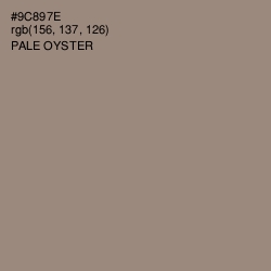 #9C897E - Pale Oyster Color Image